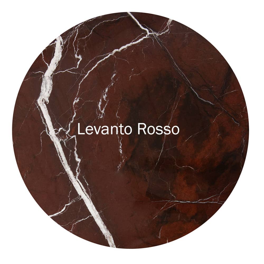 A lovely close up of the lavish levanto rosso marble